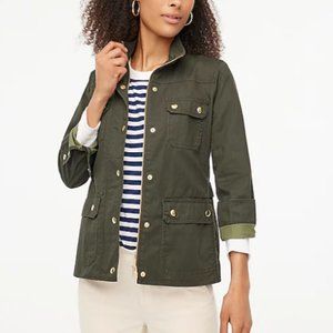 J. Crew | Mossy Brown Relaxed Boyfriend Field Jacket (S)